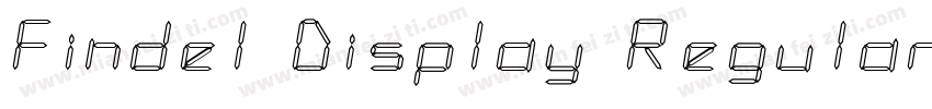 Findel Display Regular字体转换
